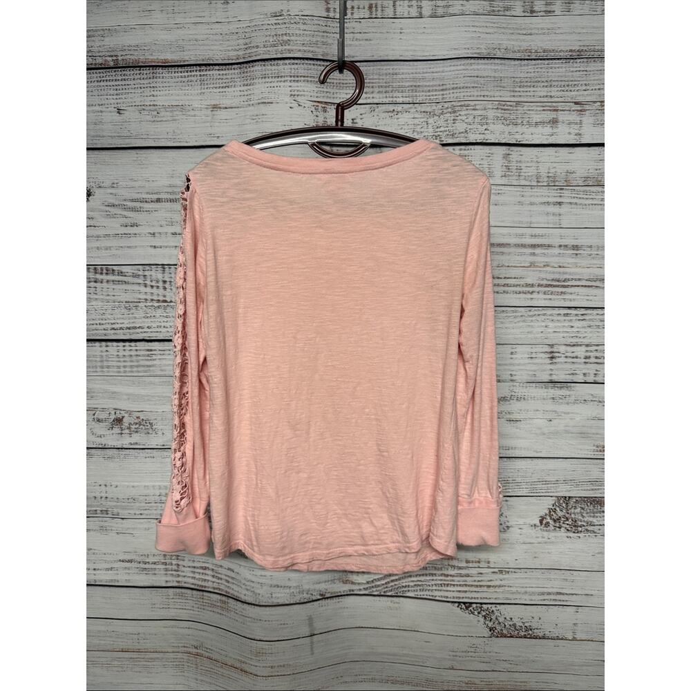 Sundance Long Sleeve Thermal with Lace Work Pink XS - Picture 5 of 6